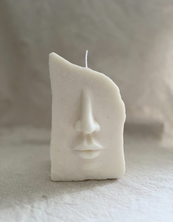 Large Soy Wax Modern Abstract Face Candle