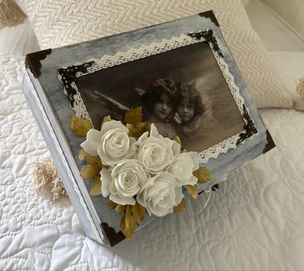 Vintage Style Angel Keepsake Box