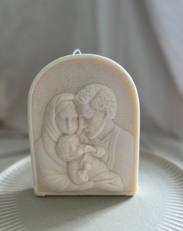 Large Nativity/Holy Family Soy Candle - Image 4