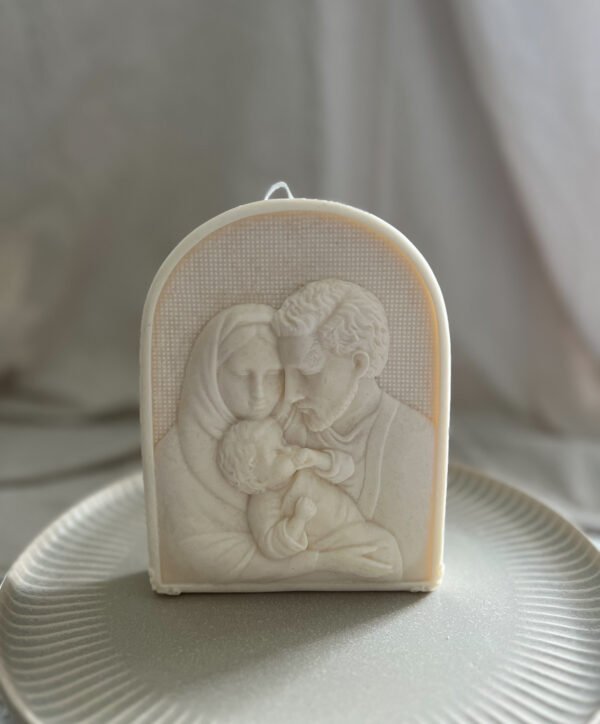 Large Nativity/Holy Family Soy Candle - Image 3