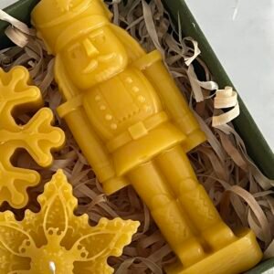 Beeswax Nutrcracker Festive Candle