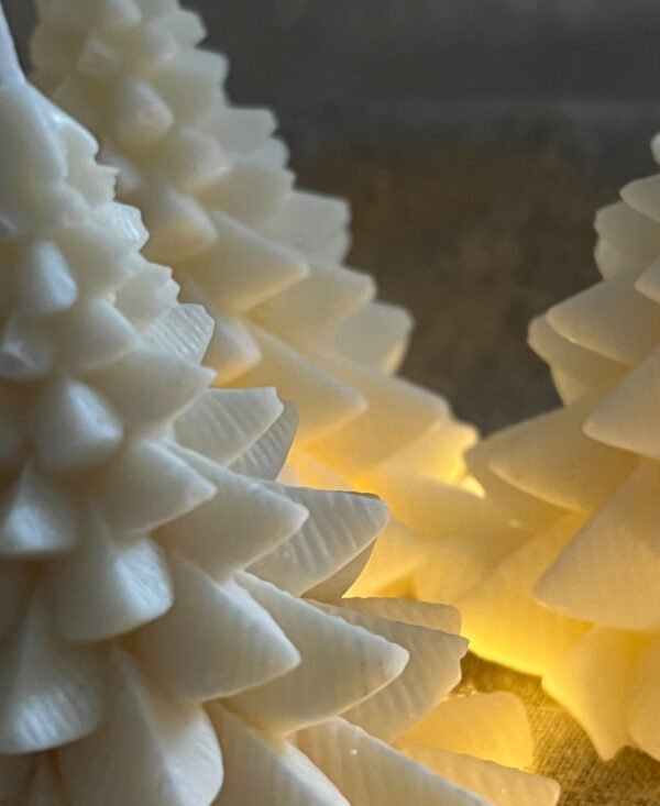 Natural Wax Christmas Tree Candle - Image 2