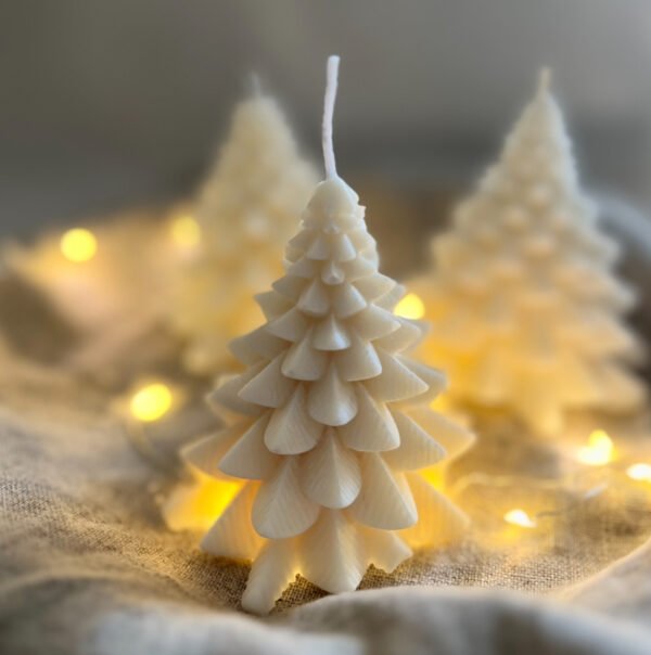 Natural Wax Christmas Tree Candle