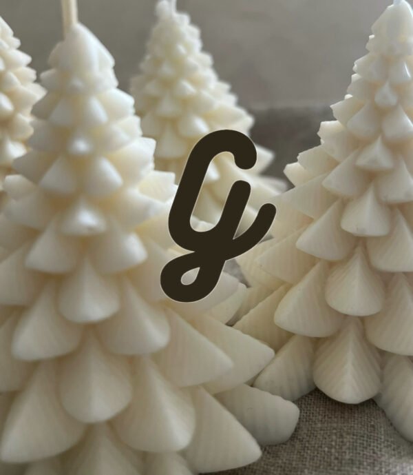 Natural Wax Christmas Tree Candle - Image 4