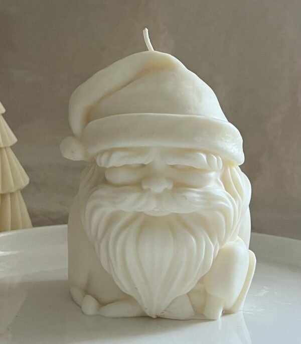 Natural Soy Wax Vintage Style Santa Claus Candle