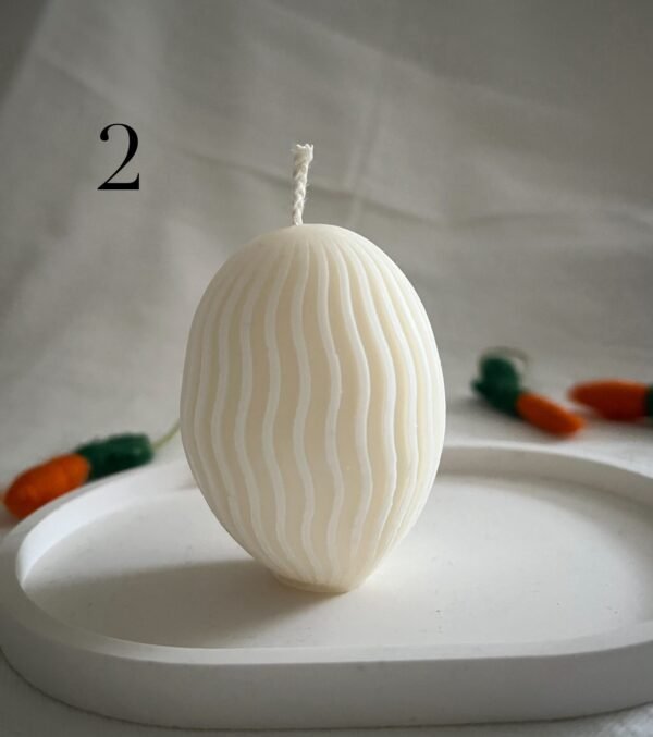 Neutral Modern Style Easter Egg Soy Candle - Image 4