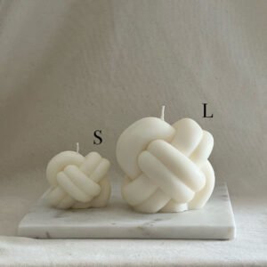Knot Candle Set – 100% Soy Wax | Minimalist Decor