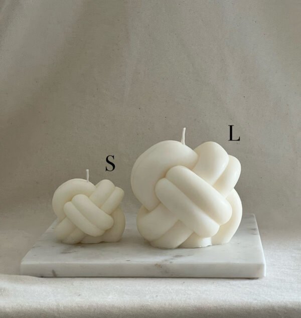 Knot Candle Set – 100% Soy Wax | Minimalist Decor