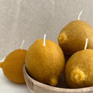 1x Viral Lemon Pure Beeswax Candle