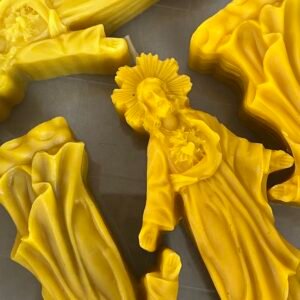 Sacred Heart of Jesus Pure Beeswax Devotional Candle