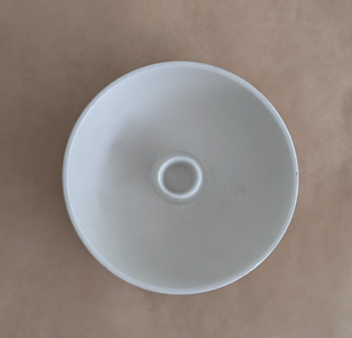 White Ceramic Bowl Candle Holder - Image 3
