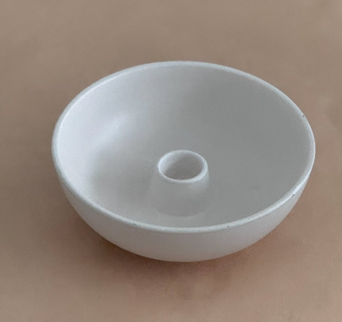 White Ceramic Bowl Candle Holder - Image 4