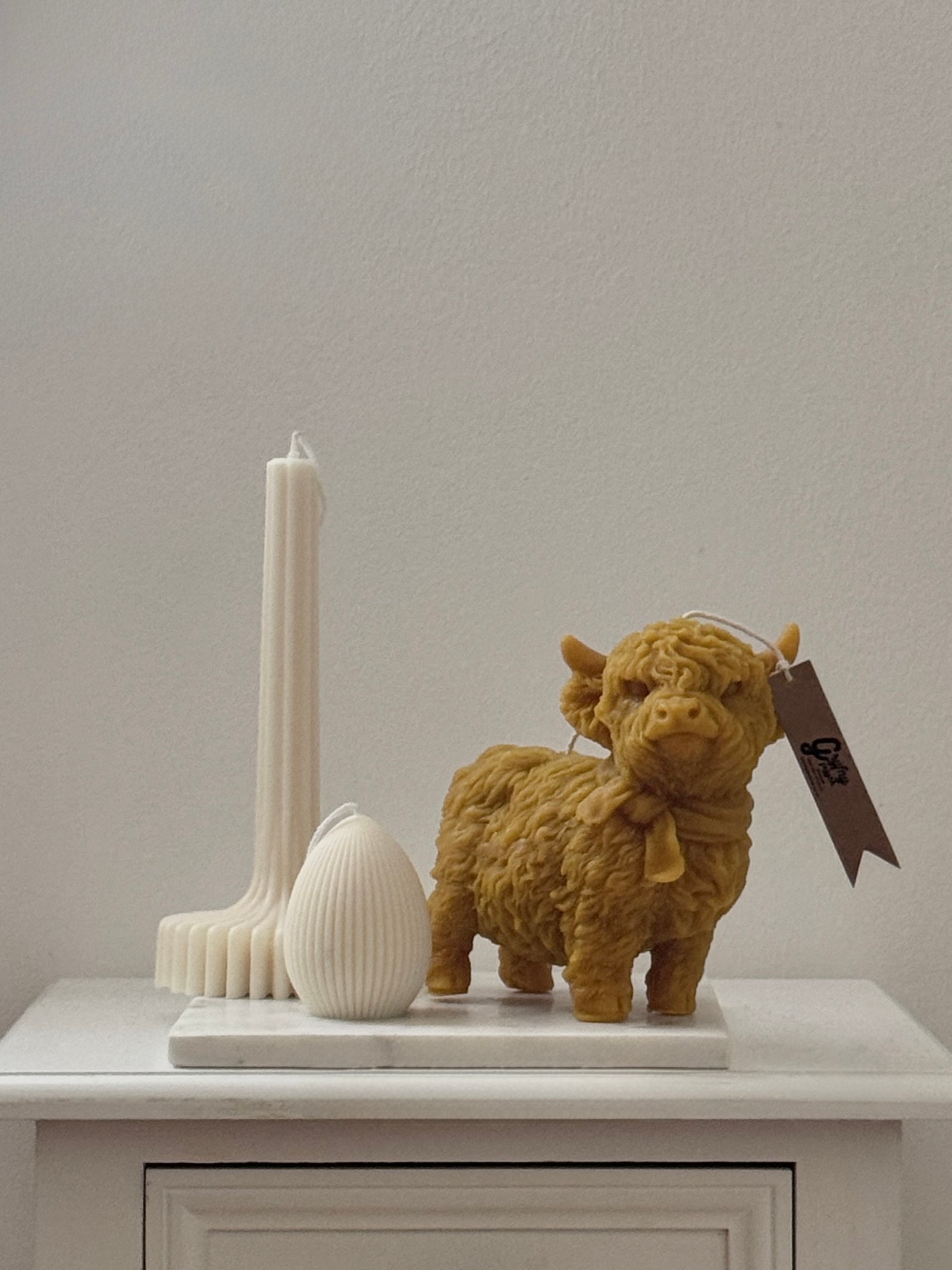 1x HIGHLAND COW candle