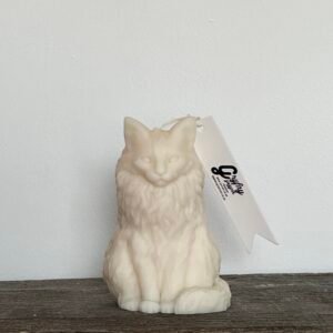 LONG HAIRED CAT candle