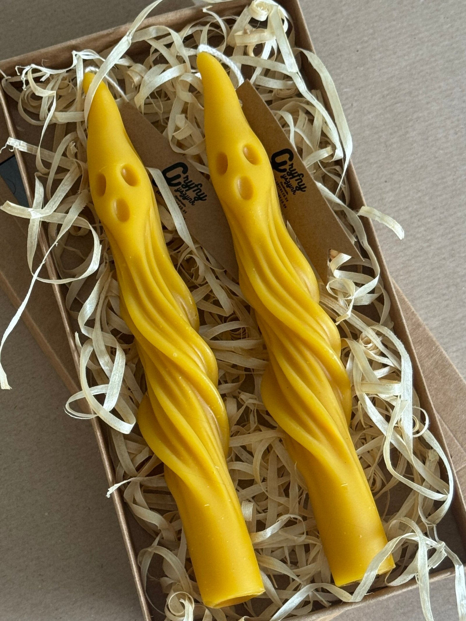 1x SPOOKY Taper Candle - Image 3
